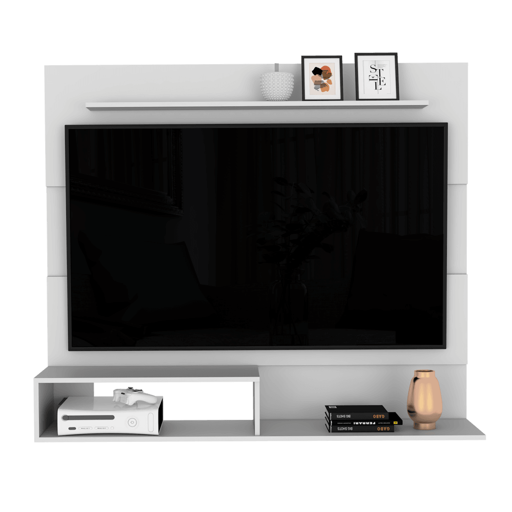 Panel de Tv Ascher / Color Blanco / Para Televisor de Hasta 55 Pulgadas