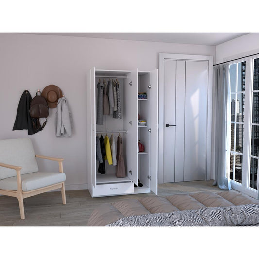 Closet Viltex / Color Blanco / con un cajón / amplios espacio para ropa
